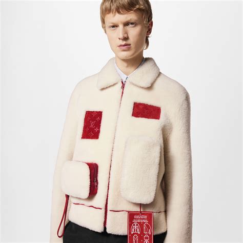 louis vuitton mens shearling coat|Multipocket Shearling Jacket .